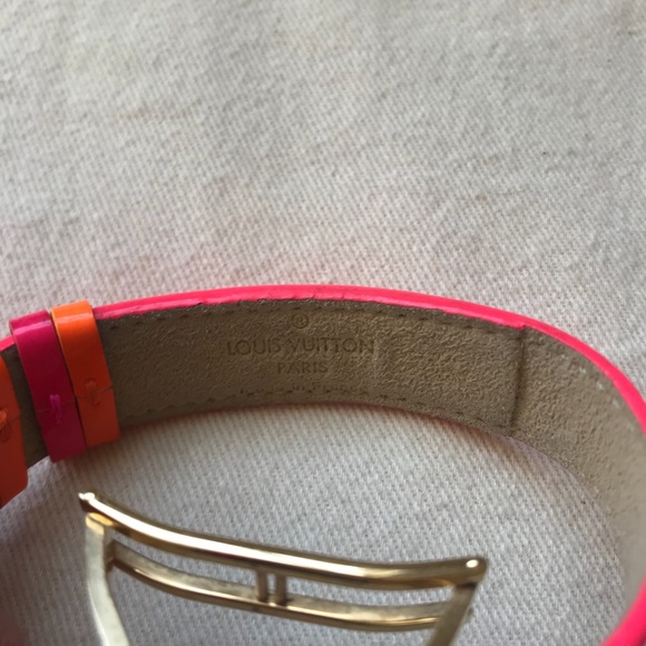 Louis Vuitton Pink Monogram Vernis Bracelet - Picture 7 of 8